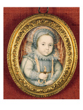 Portrait of a Little Girl Giclee Print by Isaac Oliver