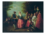 Rural Entertainment (Oil on Canvas) Giclee Print by Nicolas Lancret
