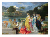 The Finding of Moses, C.1650 (Oil on Canvas) Giclee Print by Sebastien Bourdon