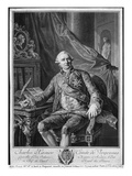 Charles Gravier, Count of Vergennes, Engraved by Vicenzio Vangelisti (1738-98) C.1774 Giclee Print by Antoine Francois Callet