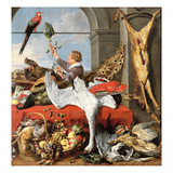 Interior of an Office, or Still Life with Game, Poultry and Fruit, C.1635 (Oil on Canvas) Giclee Print by Frans Snyders Or Snijders