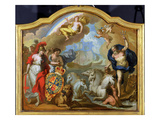Allegory of the Power of Great Britain by Sea, Design for a Decorative Panel Giclee Print by Sir James Thornhill