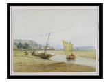 Near Honfleur, C.1822 (W/C over Graphite on Paper) Giclee Print by Richard Parkes Bonington