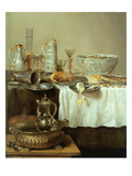 Breakfast Still Life, 1638 (Oil on Canvas) Giclee Print by Willem Claesz. Heda