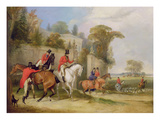 Bachelor's Hall, the Meet, 1835 (Oil on Canvas) Giclee Print by Francis Calcraft Turner
