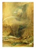 Devil's Bridge, St. Gotthard's Pass, C.1804 (W/C and White Wax Crayon on Wove Paper) Giclee Print by Joseph Mallord William Turner