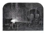 Process of Rolling Armour-Plates for Her Majesty's Ships at the Alas Steelworks, Sheffield Giclee Print by Mason Jackson