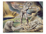 Satan Smiting Job with Boils, Page 6 from 'Illustrations of the Book of Job' Giclee Print by John Linnell