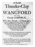 Titlepage of the Pamphlet 'A Terrible Thunder-Clap at Wangford in the County of Suffolk' Giclee Print by  English