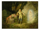 Miranda, Prospero and Ariel, from 'The Tempest' by William Shakespeare, C.1780 (Oil on Canvas) Giclee Print by  English