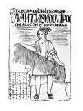 Chief Accountant and Treasurer, Tawantin Suyu Khipuq Kuraka, Keeper of the Khipu (Woodcut) Reproduction procédé giclée par Felipe Huaman Poma De Ayala
