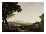 Rome from the Villa Madama (Oil on Canvas) Reproduction procédé giclée par Richard Wilson