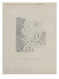 Drawing for the Map of the Moon, 1794 (Pencil on Paper) Giclee Print by John Russell