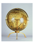 Terrestrial Globe, One of a Pair known as the 'Brixen' Globes, C.1522 Giclee Print by Martin Waldsemuller