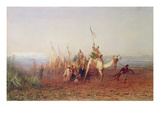 A Caravan on the Way to Cairo (W/C on Paper) Giclee Print by Felix Ziem