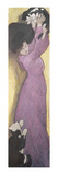 Woman with Cats (Pastel) Giclée-Druck von Janos Vaszary