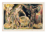 Plate 100 from 'Jerusalem' (Bentley Copy E), 1804-20 (Etching with Pen, W/C and Gold on Paper) Giclee Print by William Blake