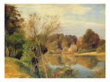 At the Mill, 1830 (Oil on Paper Mounted on Card) Giclée-Druck von Adolf Vollmer