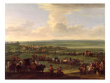 George I (1660-1727) at Newmarket, 4Th/5th October 1717, C.1717 (Oil on Canvas) Giclee Print by John Wootton