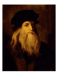 Portrait of a Man, Presumed to Be Leonardo Da Vinci (Oil on Canvas) Giclee Print by  Anonymous