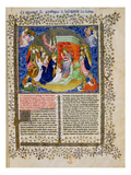 Ms F.242.Fol.A the Coronation of the Virgin, the Golden Legend, Early 15th Century Giclée-Druck