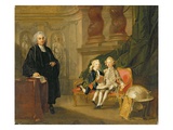 Prince George (1738-1820) and Prince Edward Augustus (1739-67) Sons of Frederick (1707-51) Reproduction procédé giclée par Richard Wilson