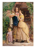 The Sinews of Old England, 1857 (W/C and Bodycolour with Gum Arabic on Paper) Giclee Print by George Elgar Hicks