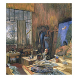 Portrait of Ker-Xavier Roussel (1867-1944) 1935 (Oil on Canvas) Giclee Print by Edouard Vuillard