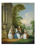 Portrait of a Family, 1740 (Oil on Canvas) Giclee Print by Joseph Francis Nollekens