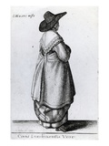 Wife of a Citizen of London, 1643 (Etching) Giclee Print by Wenceslaus Hollar