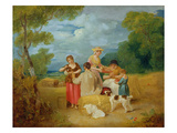 Noon, 1799 (Oil on Canvas) Reproduction procédé giclée par Francis Wheatley