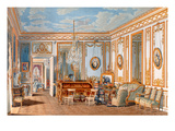 The Study of the Empress Eugenie at Saint-Cloud, 1860 (W/C on Paper) Giclee Print by Fortune de Fournier