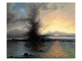 The Rock of Salvation, 1837 (Oil on Canvas) Giclée-Druck von Samuel Colman