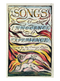 Combined Title Page from 'Songs of Innocence and of Experience', Plate 2 of Bentley Copy L Lámina giclée por William Blake Combined Title Page from 'Songs of Innocence and of Experience', Plate 2 of Bentley Copy L Lámina giclée por William Blake