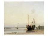 Calais Pier, C.1823-24 (Oil on Panel) Giclee Print by Richard Parkes Bonington
