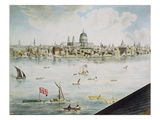 Panoramic View of London, 1792-93 (Coloured Aquatint) Giclee Print by Robert Barker