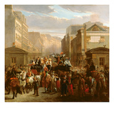 Descente De La Courtille', Belleville (Oil on Canvas) Giclee Print by Celestin Francois Nanteuil