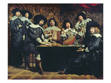 The Academy, or the Amateurs' Meeting, C.1640 (Oil on Canvas) Reproduction procédé giclée par Mathieu Le Nain