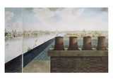 Panoramic View of London, 1792-93 (Coloured Aquatint) Giclee Print by Robert Barker