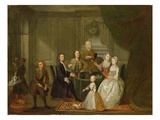 Group Portrait, Probably of the Raikes Family, C.1730-32 (Oil on Canvas) Giclee Print by Gawen Hamilton