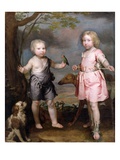 Lord John Hay and Charles, Master of Yester (Later Third Marquis of Tweeddale) C.1670 Giclee Print by Gerard Soest
