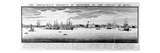 The North-West Prospect of Deptford, in the County of Kent, 1739 (Engraving) Giclee Print by Nathaniel Buck
