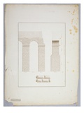 Aqueduct at Carthage (Pen and Ink with Wash on Paper) Giclee Print by James Bruce