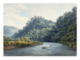Goodrich Castle on the Wye (W/C, Pen and Ink, Chalk and Pencil on Paper) Giclee Print by Thomas Hearne