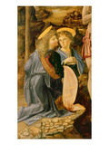 The Baptism of Christ by John the Baptist, C.1475 (Oil on Panel) (Detail of 362326) Giclee Print by Andrea Verrocchio