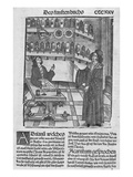 Apothecary's Shop, from 'Das Buch Der Cirugia' Published Strasbourg, 1497 (Woodcut) Giclee Print by Hieronymus Brunschwig