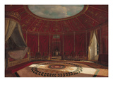 The Empress Josephine's (1763-1814) Bedroom at Malmaison, 1870 (Oil on Panel) Giclée-Druck von Jean Louis Victor Viger du Vigneau