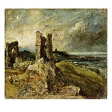 Sketch of Hadleigh Castle (Recto) (Oil on Millboard) Giclee Print by John Constable