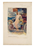 Programme for Banquet, 'Die Zukunft' ('The Future') 1905 (Photogravure on Menu Card) Giclée-Druck von Sir Hubert von Herkomer