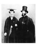 Arthur Munby and His Father, C.1851 (B/W Photo) Giclee Print by  English Photographer